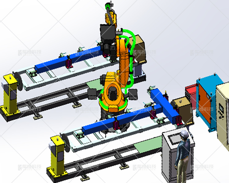 焊接<a href='http://m.ylblube.com' target='_blank'><u>機器人工作站</u></a>布局